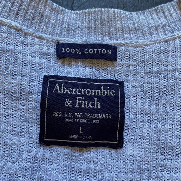 Abercrombie Light Grey Cardigan - Picture 2 of 5